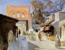 Ciaglinskj Jan Tangier Entrance to bazaar Sun. Ciaglinskj, ��