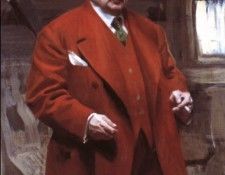 Zorn Self portrait in red. ����, ������