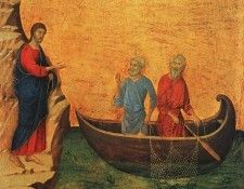 Duccio The Calling of the Apostles Peter and Andrew, 1308-13.   
