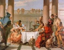 Tiepolo The Banquet of Cleopatra, 1743-44, oil on canvas, Na. ,  