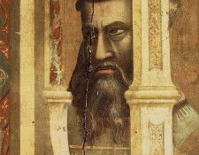 Giotto Ognissanti Madonna (Madonna in Maesta) c1310 detail1. ������ �� �������