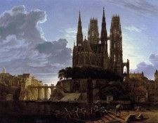 SCHINKEL Karl Friedrich Medieval Town By Water. �������, ���� �������