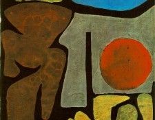 Klee Park of idols, 1939, Watercolor on blackened paper, Col. ����, �����