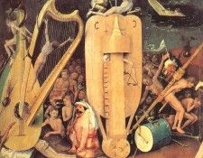 Garden of Earthly Delights, detail of right wing. ����, �������