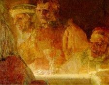 Rembrandt Batavernas trohetsed 1661-62, Detalj, 196x309 cm, .    