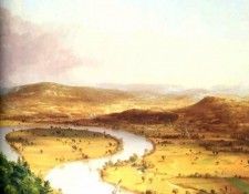hudson rv sc csg012 view from mt holyoke-thomas cole 1836. , 