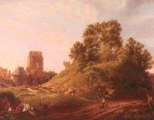 Rooker Michael Angelo View Of Castle Hill Oxford. , 