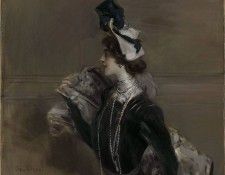 Portrait of Mme Lina Cavalieri 1901. Boldini, ��������