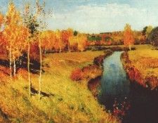 levitan golden autumn 1895. , 
