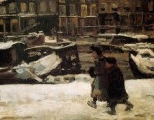 Israel Isaac Children along the canal Sun. Israels, 