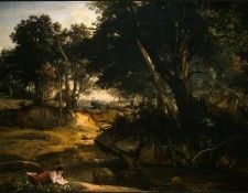 Corot Forest of Fontainebleau, c. 1830, NG Washington. ����, ���-������-������