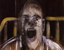 Bacon Study for the Head of a Screaming Pope, 1952. , 