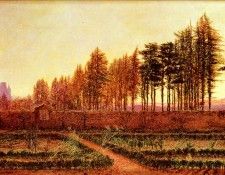 Scott William Bell The Gloaming a manse garden in Berwickshire. ,  