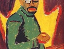 schmidt-rottluff self-portrait with monocle 1910. �����-Rottluff, ����