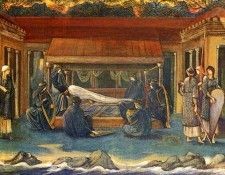 ma Burne Jones Arthur a Avalon. , 