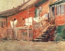 twachtman gloucester, fishermens houses c1901. Twachtmann,  