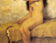 Trouillebert Paul de Sire The Nude Snake Charmer. Trouillebert ����� �������