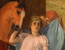 Degas Alexander and Bucephalus, 1861-1862, detalj 3, NG Wash. , --