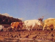 Ploughing in the Nivernais. Veyrassat, ���� ���