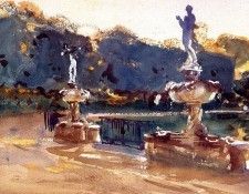 Sargent John Singer Boboli Gardens. ,  
