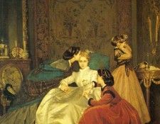 Toulmouche Auguste The Reluctant Bride. Toulmouche, 