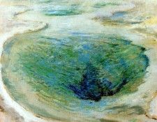 twachtman morning glory pool (yellowstone) c1895. Twachtmann, ���� �����