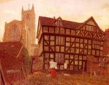 Boyce George Price Church And Ancient Uninhabited House At Ludlow. ,  