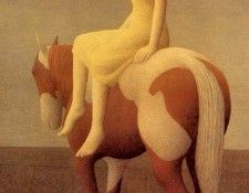 Alex Colville - Girl on Piebald Horse, De. , 