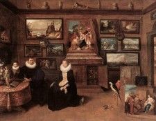 FRANCKEN Frans II Sebastiaan Leerse In His Gallery. Francken,  