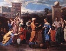 Poussin Rebecca at the Well. , 