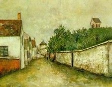 Utrillo Marizy-Sainte-Genevieve, ca 1910, 59.7x81 cm, NG Was. �������, �����
