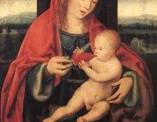 CLEVE Joos van Virgin And Child 1. Клеве, Йос ван