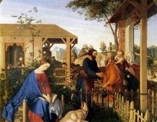 SCHNORR VON CAROLSFELD Julius The family Of St John The Baptist Visiting The Family Of Christ.   Carolsfeld, 