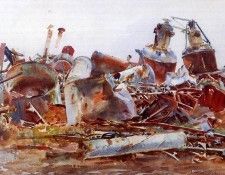Sargent John Singer A Wrecked Sugar Refinery. ��������, ���� ������