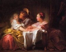 bs-ahp- Jean Honore Fragonard- The Stolen Kiss. ,  