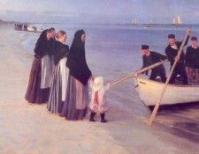 Kroyer Peder Severin Pescadores en Skagen 1894. Kroyer,  