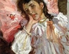 Chase William Merritt Tired aka Portrait of the Artist-s Daughter. ,  