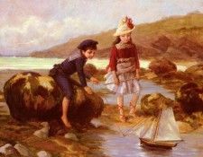 Escudier Charles Jean Auguste Enfants Pechant. Escudier,   