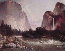 Fishing on the Merced River. , 