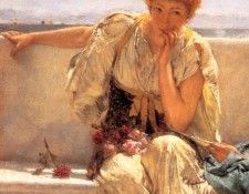 Alma-Tadema, Lawrence - Pleading detail (end. - 