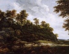 Ruysdael van Jacob Hilly landscape Sun. ��������, �������� ���