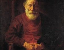 Rembrandt Portrait of an Old Man in Red, Circa 1652-54(1651 . ��������� ������� ��� ����