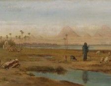 MIDDAY BREAK ALONG THE NILE GIZA. , 