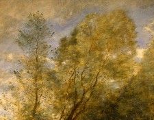 Corot The Forest of Coubron, 1872, Detalj 1, NG Washington. ����, ���-������-������