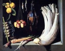 Cotan Juan Sanchez Still Life With Dead Birds Fruit And Vegetables. Cotan,  