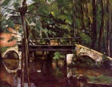 Cezanne Paul The bridge of Maincy Sun. , 