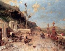 Unterberger Franz Richard La Strada Monreale Palermo. ,  