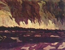 jackson march storm, georgian bay 1920. 