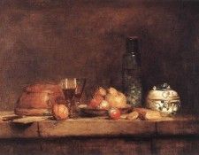 Chardin Still Life with Jar of Olives. , - 