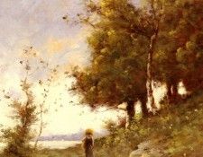Trouillbert Paul Desire Femme Sur Un Chemin. Trouillebert  